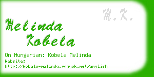 melinda kobela business card